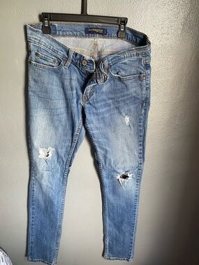 Superlow Women's Distressed Skinny Jeans - Light Blue